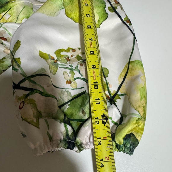 Midnight Velvet Green and Yellow Floral Midi Dress - Picture 10 of 12